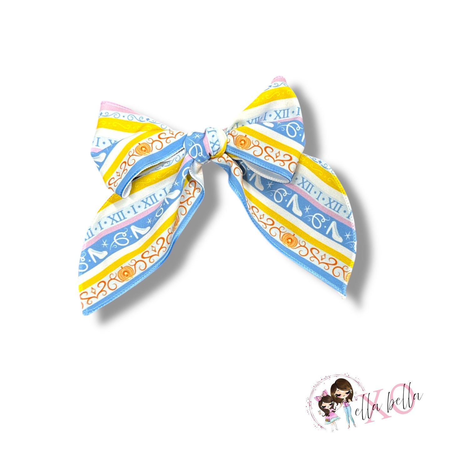 Glass Slippers Stripes Bow