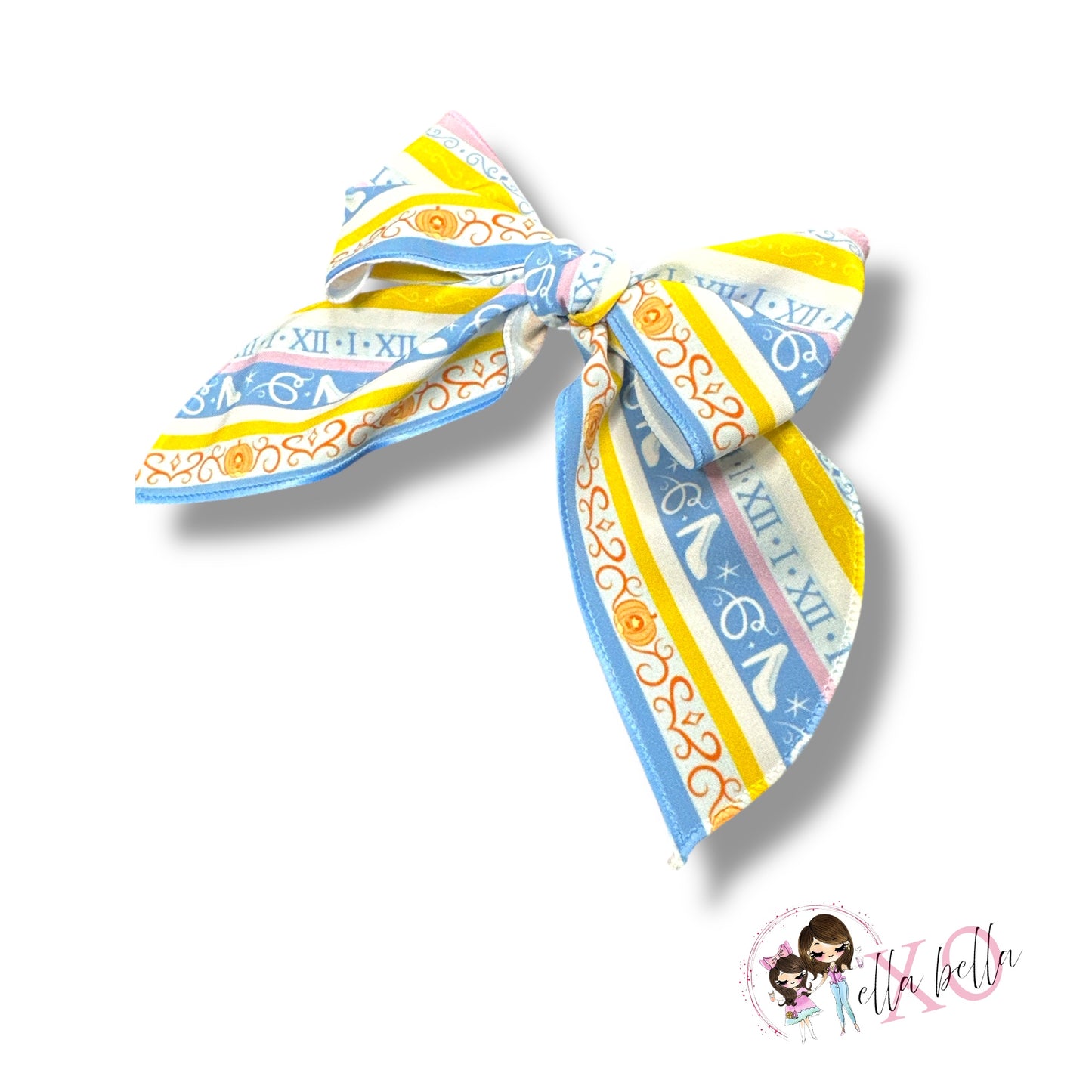 Glass Slippers Stripes Bow