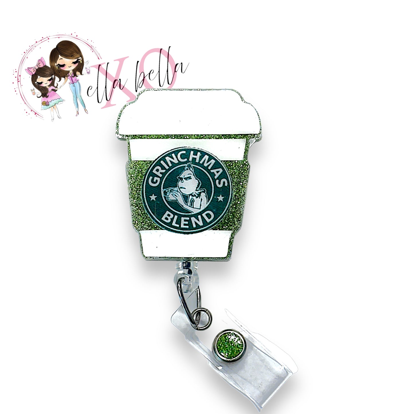 Grinchy Cup Badge Reel