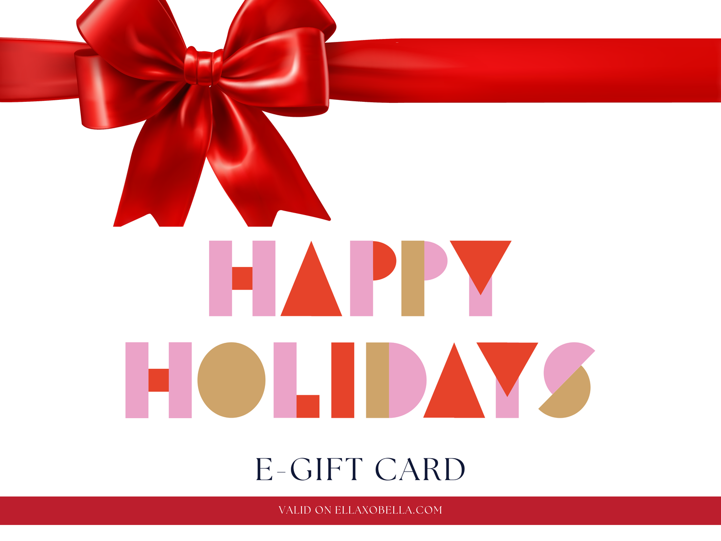 Happy Holidays Gift Card