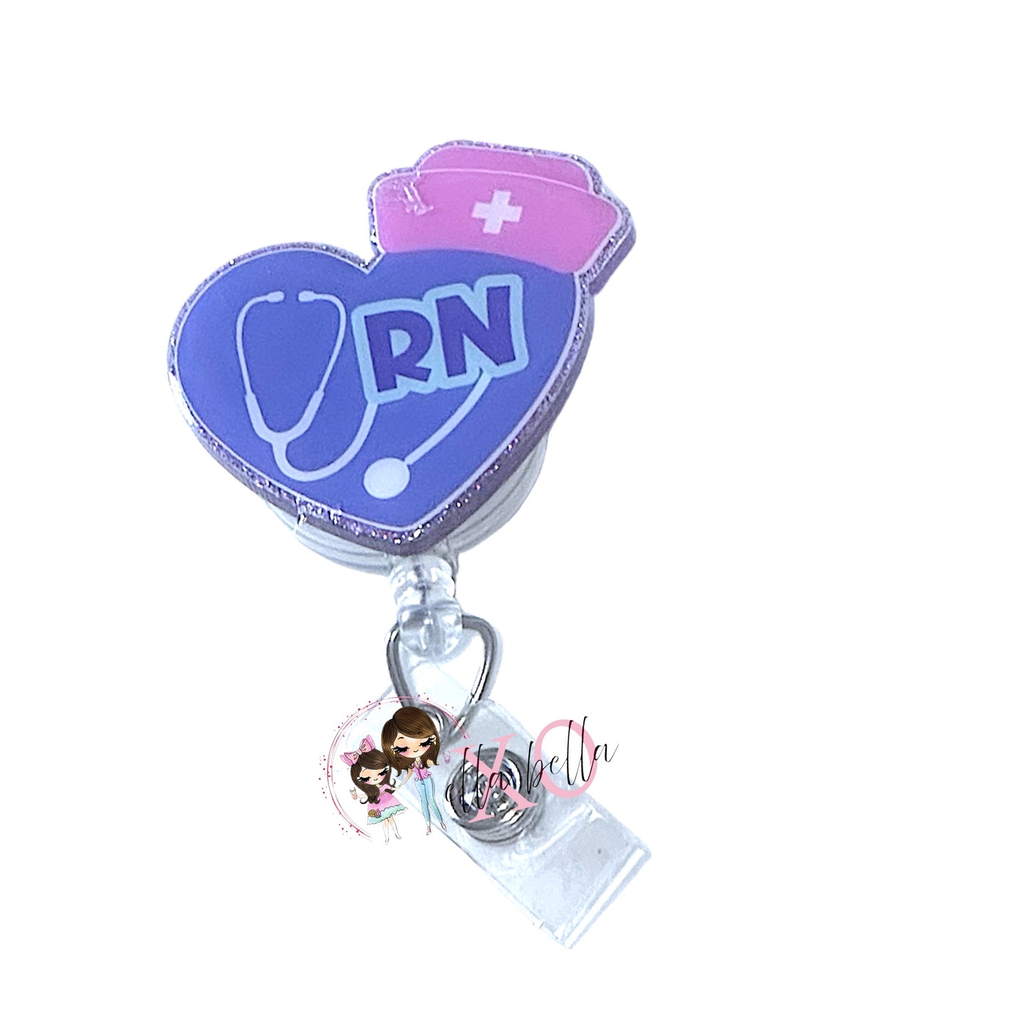 RN/Nurse Heart Badge Reel