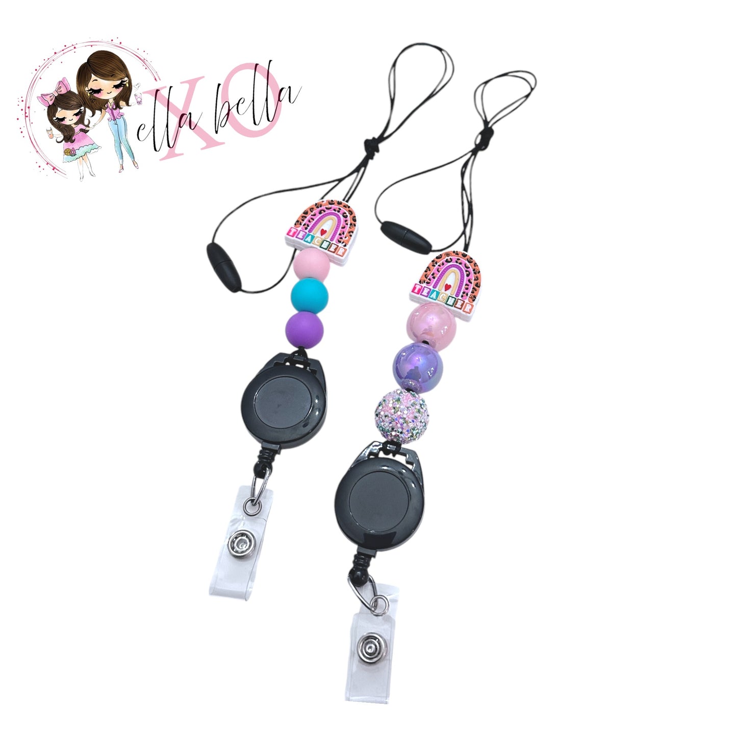 Rainbow Teacher Lanyard