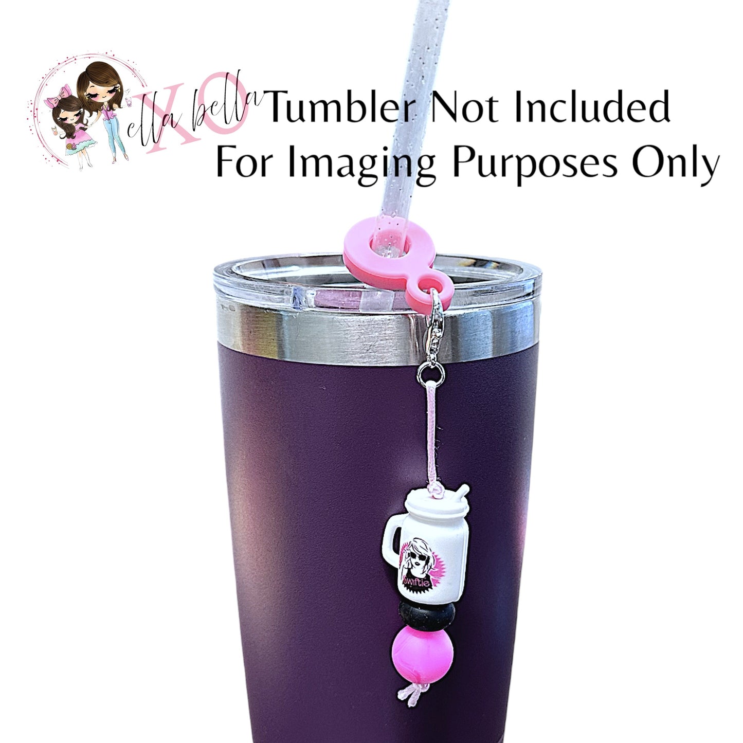 TS Inspired Straw Charm