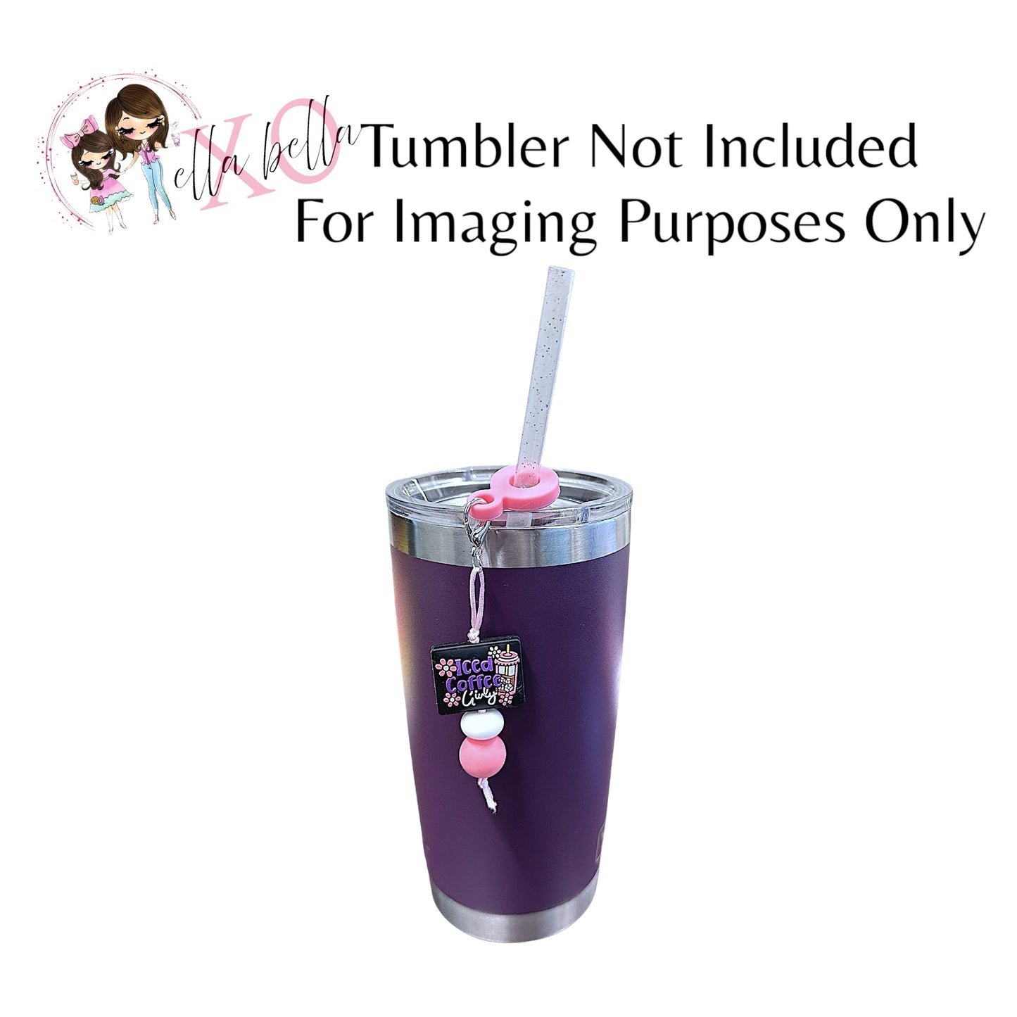 Iced Coffee Straw Charm