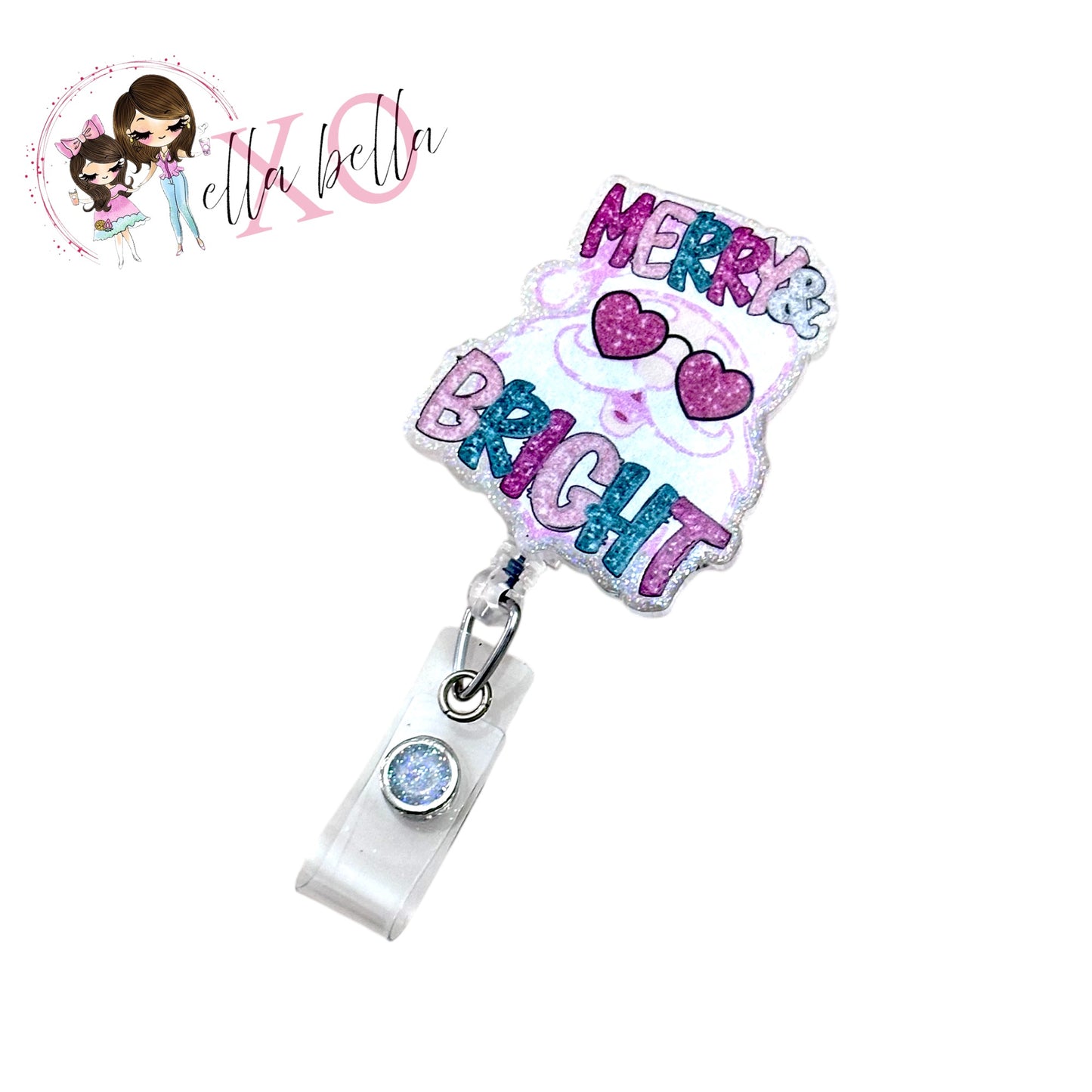Merry & Bright Santa Badge Reel