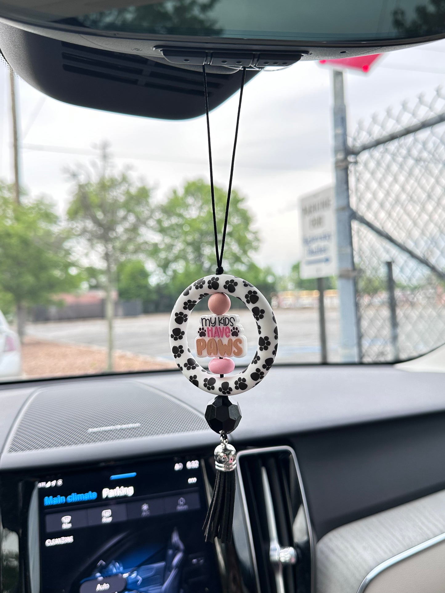My Kids Have Paws Car Charm