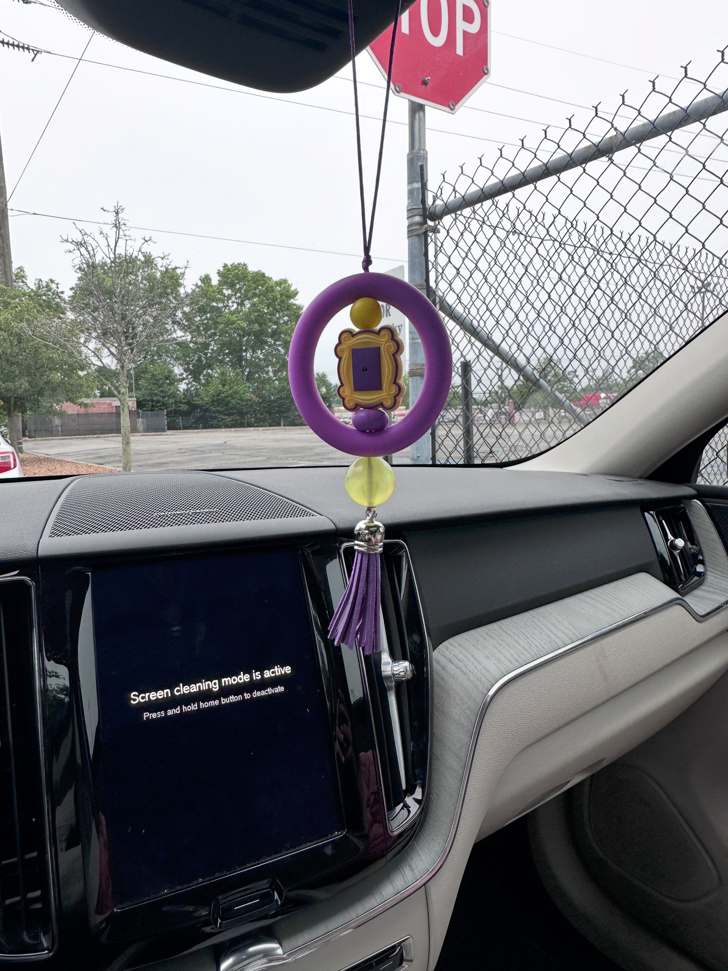 Purple Picture Frame Car Charm