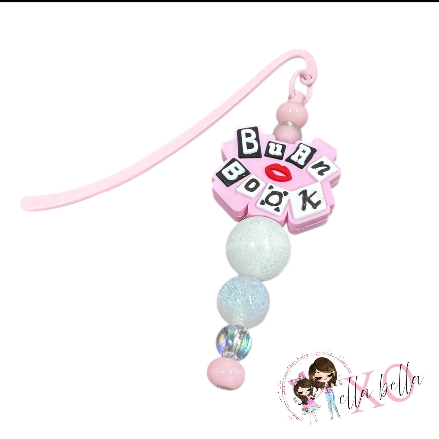 Bookmark Beaded - Pink Book
