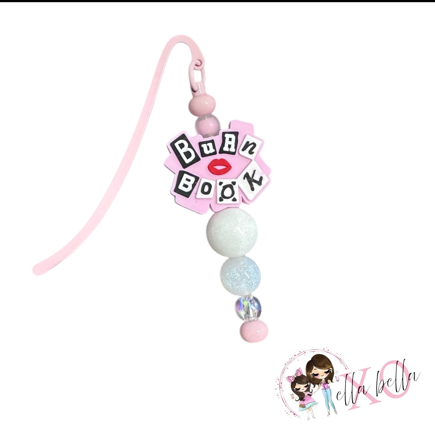 Bookmark Beaded - Pink Book