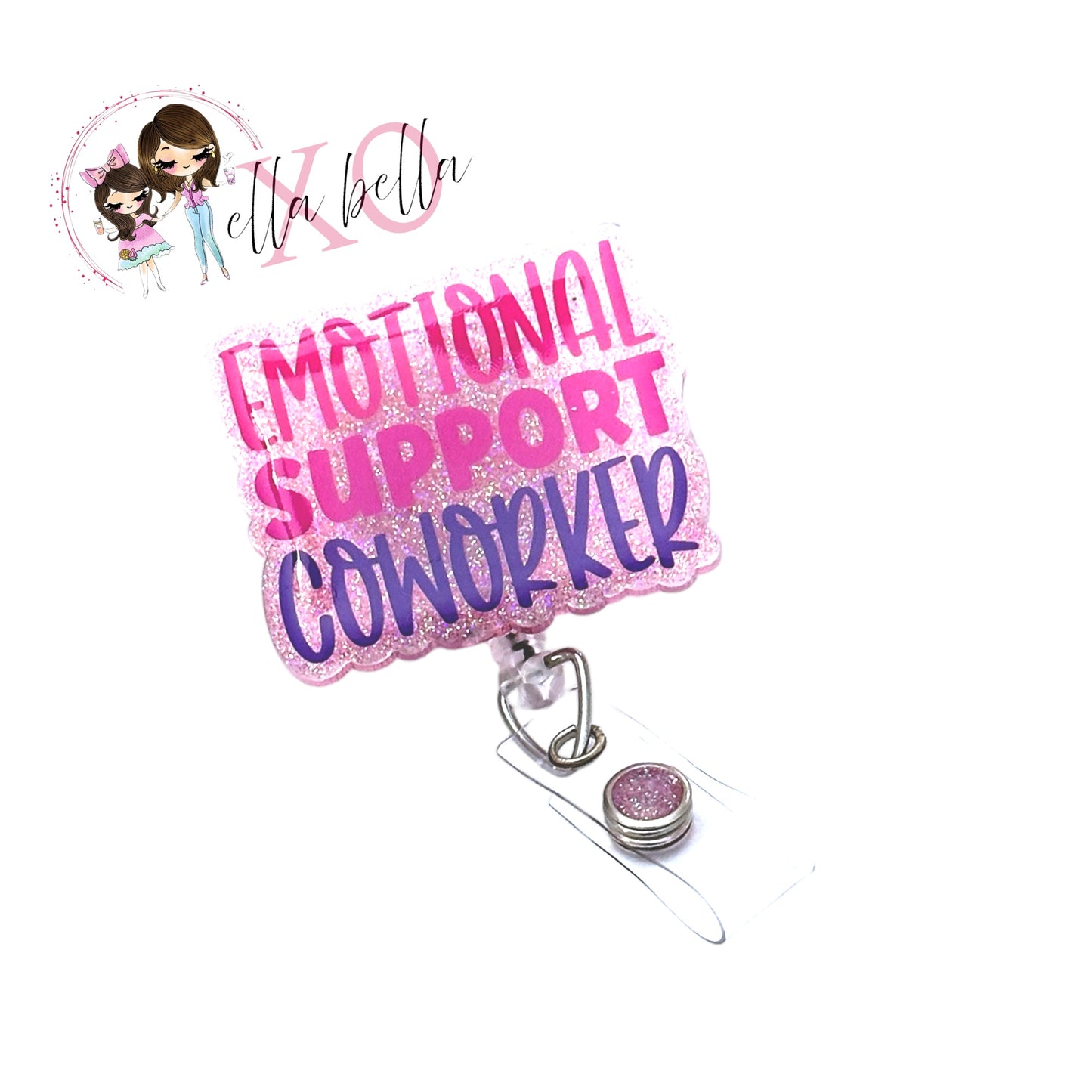 Emotional Support Coworker Badge Reel