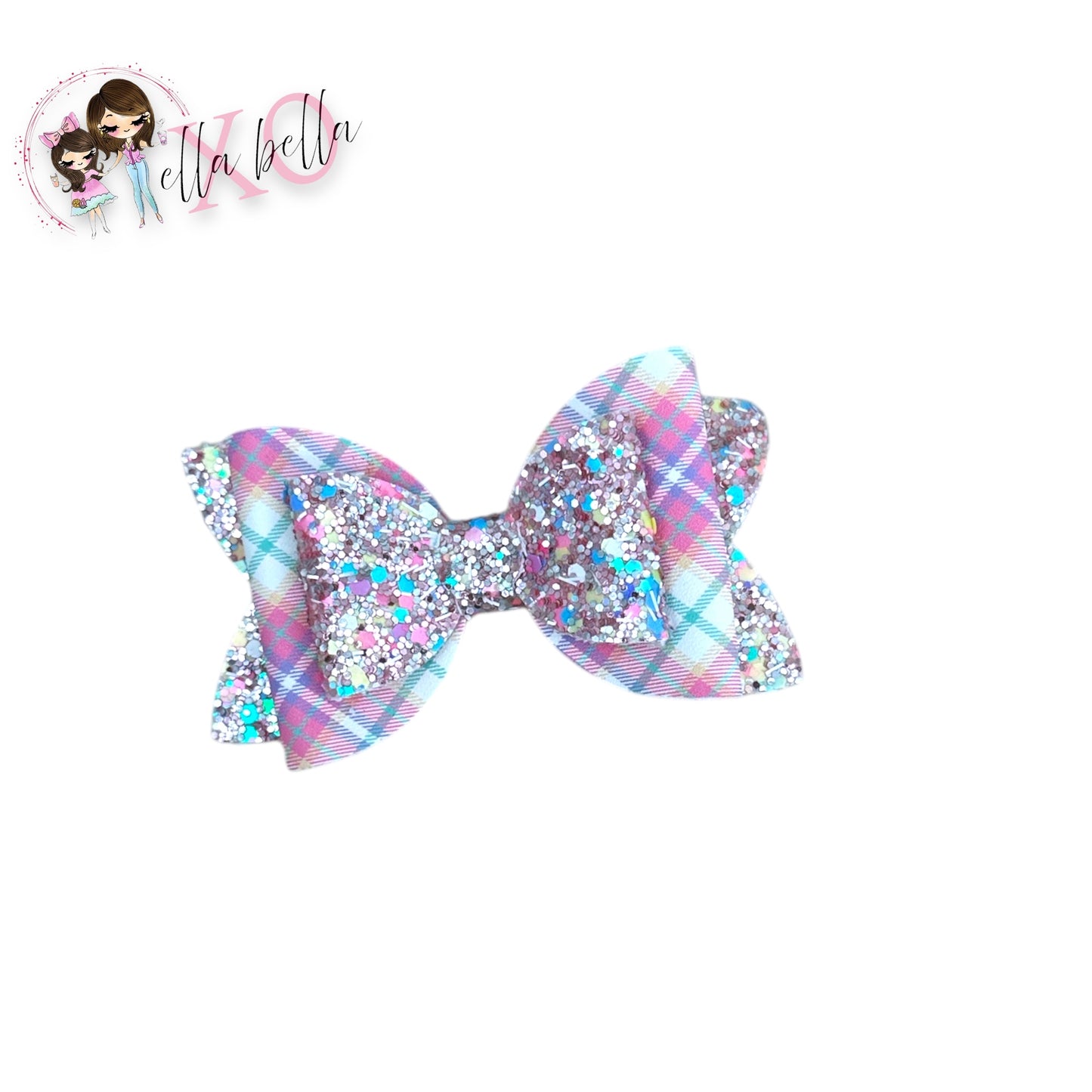 Glitter Pink Plaid