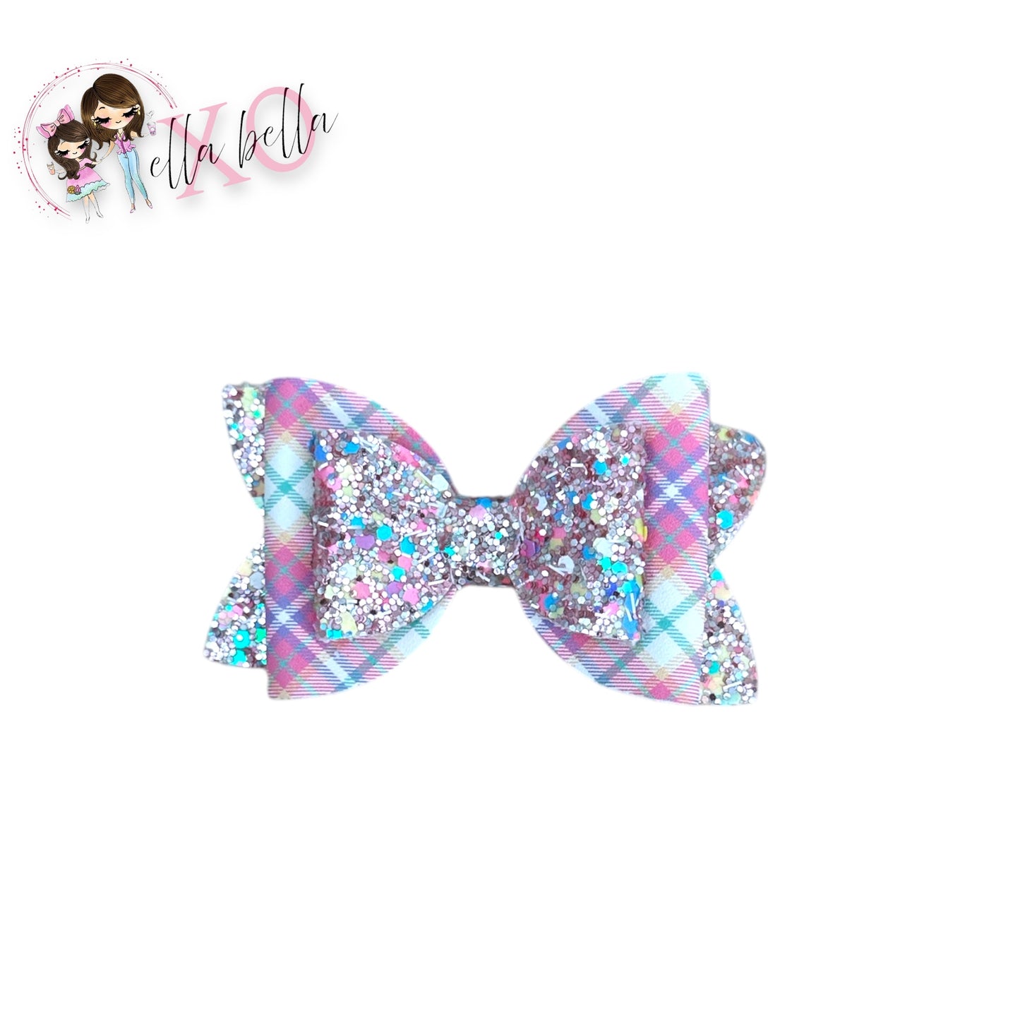 Glitter Pink Plaid
