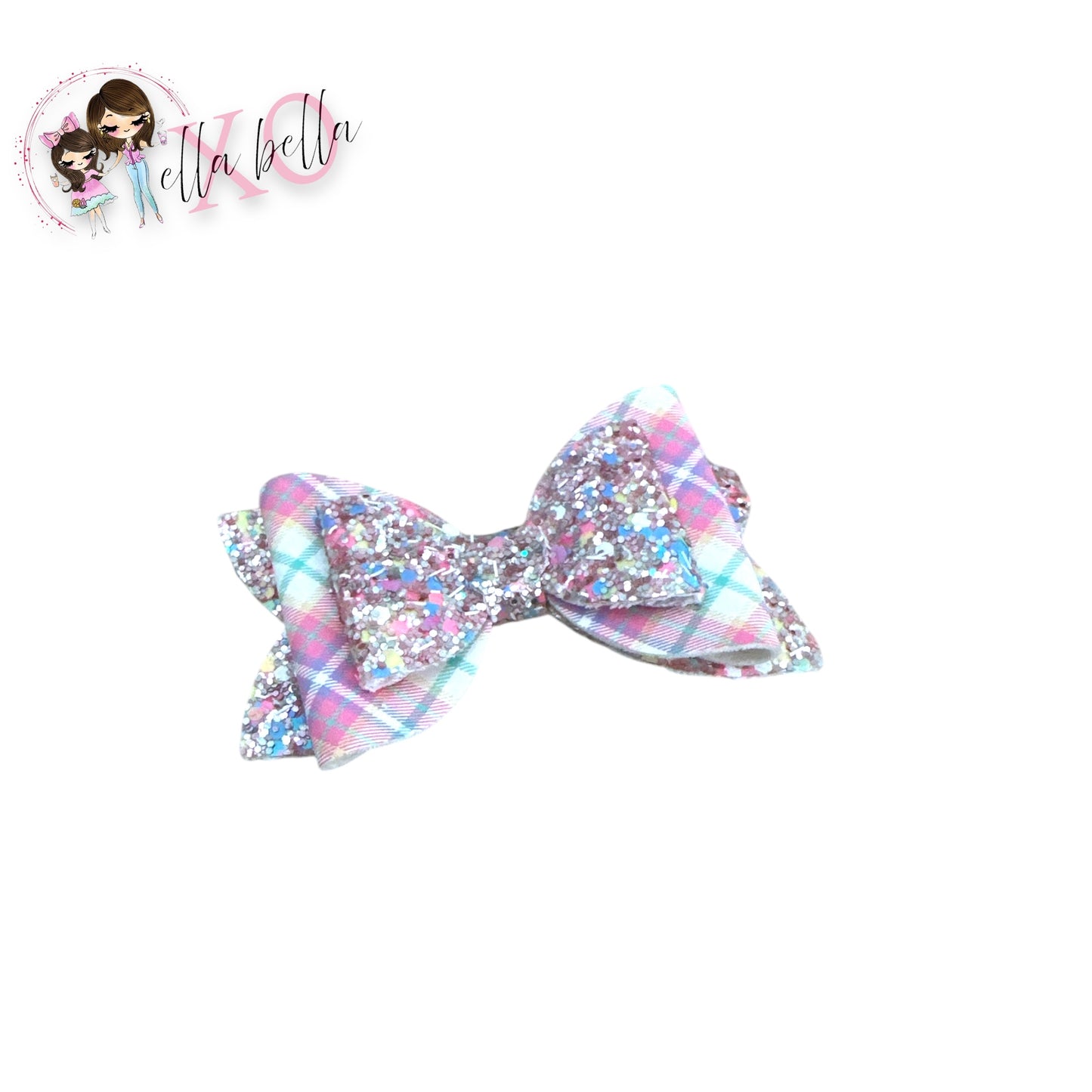 Glitter Pink Plaid