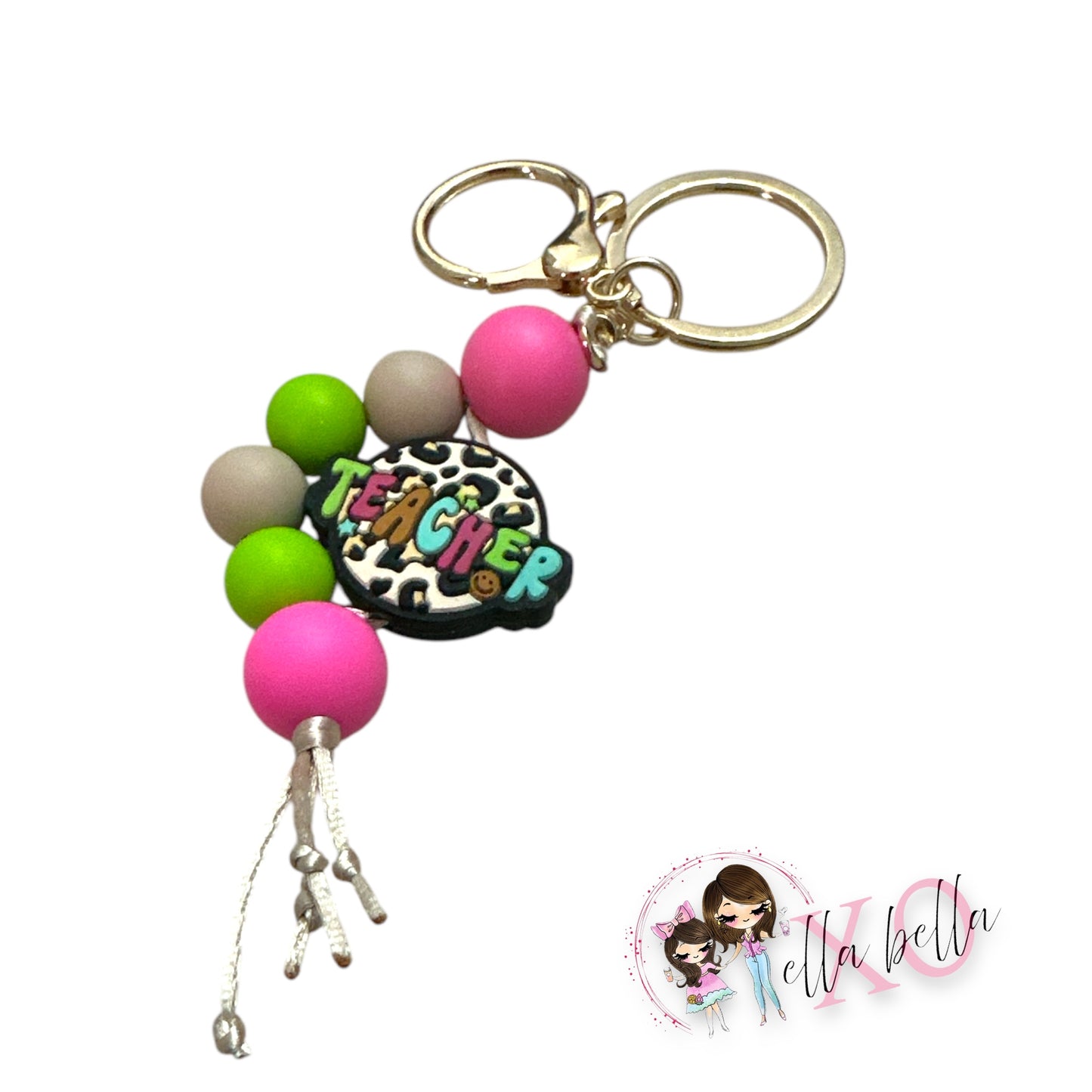Teacher Cheetah Keychain/Charm