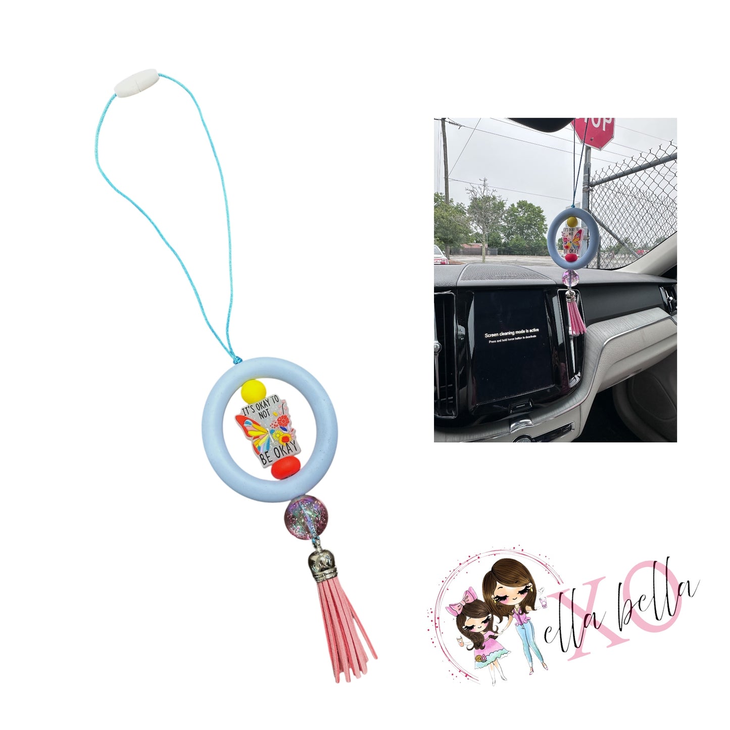 It's OK Not To Be OK Car Charm