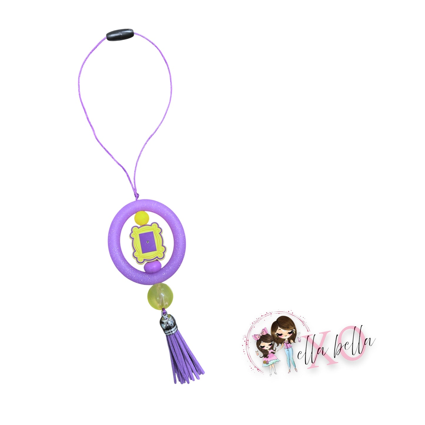 Purple Picture Frame Car Charm
