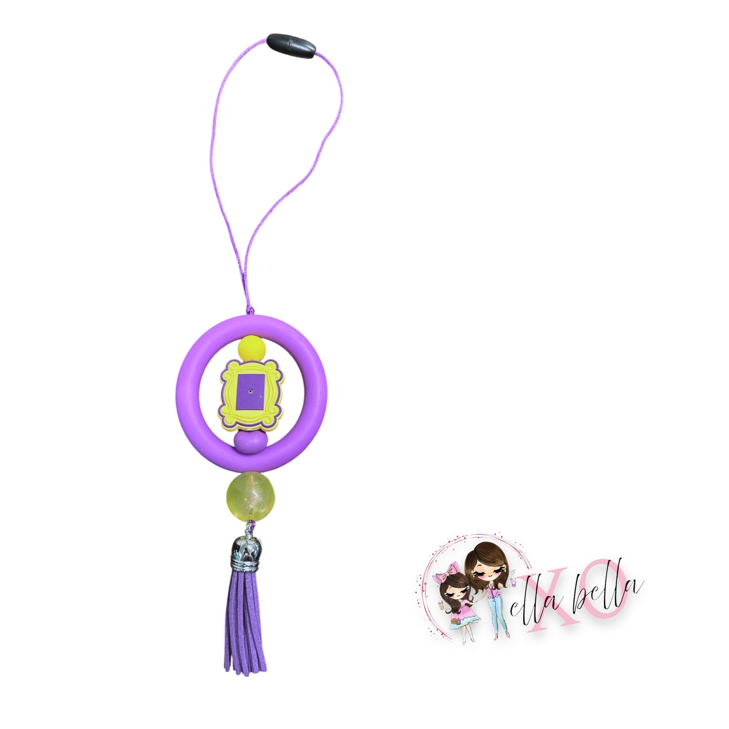 Purple Picture Frame Car Charm