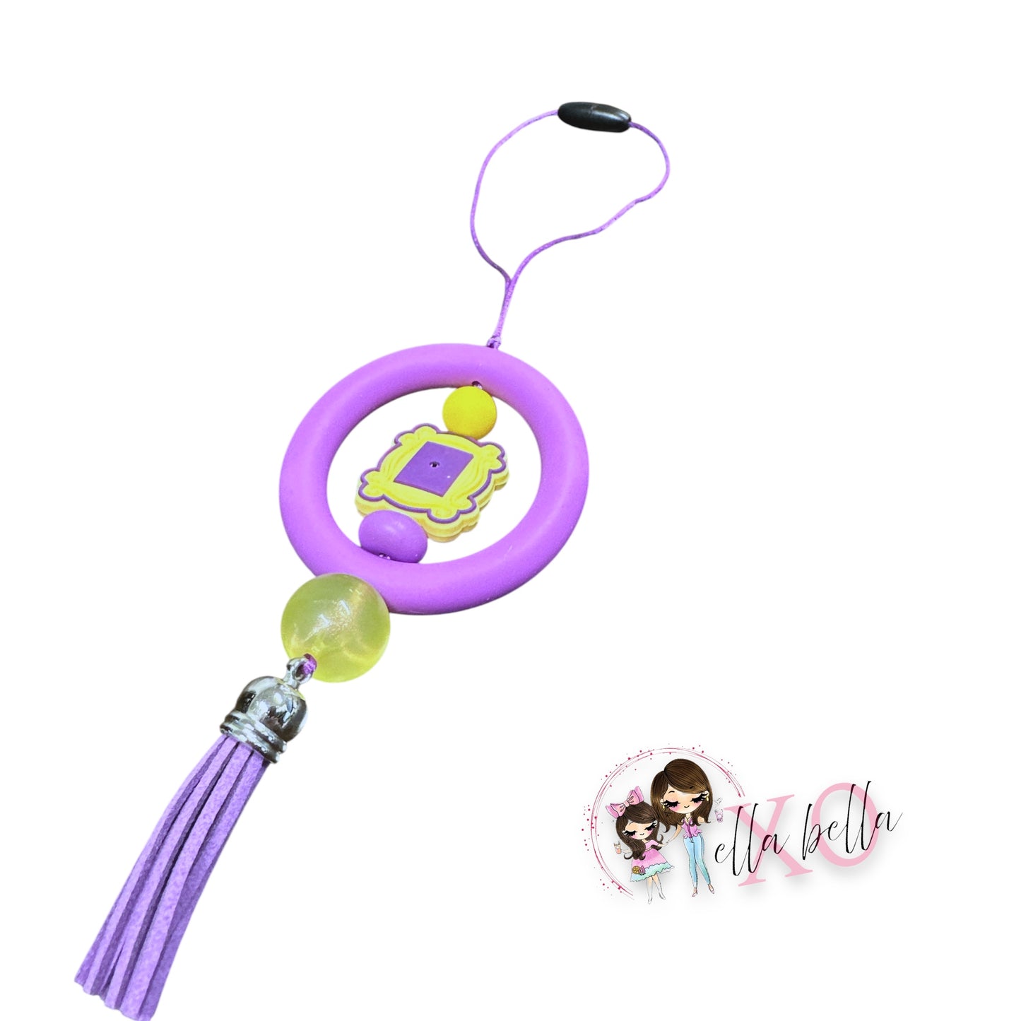 Purple Picture Frame Car Charm