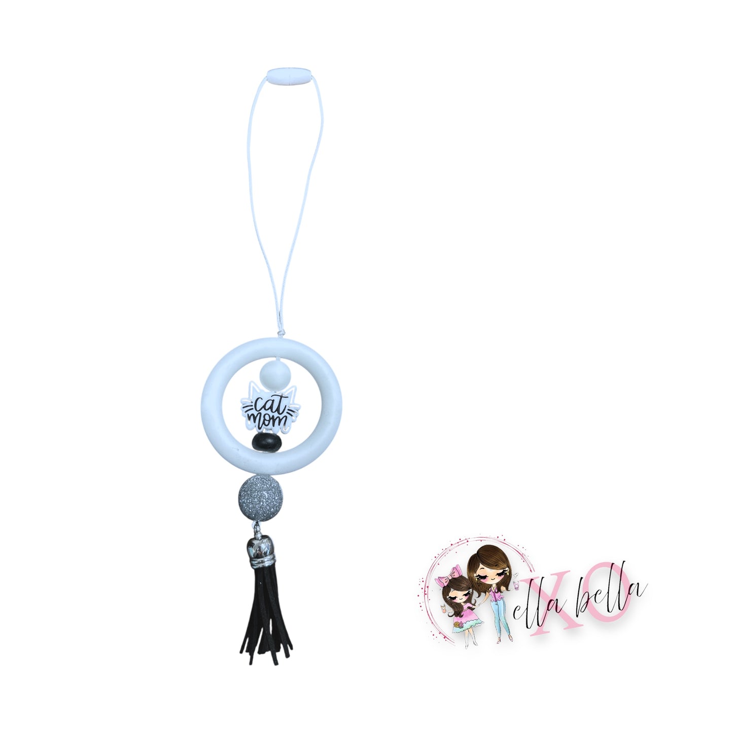 Cat Mom Car Charm