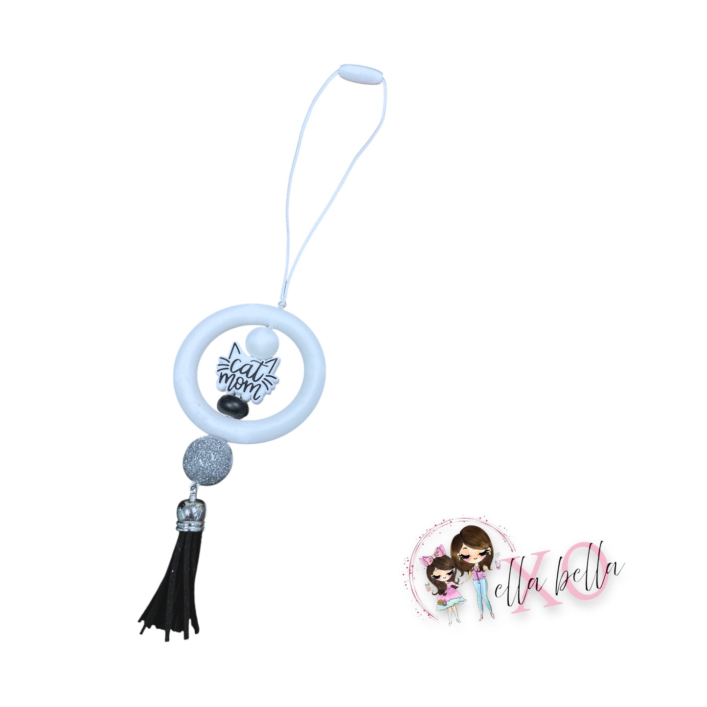 Cat Mom Car Charm