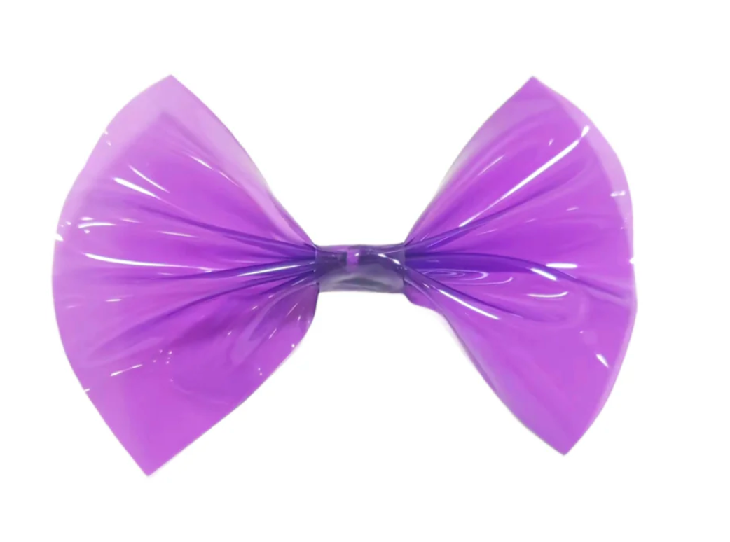 Purple Jelly Pinch Pool Bow