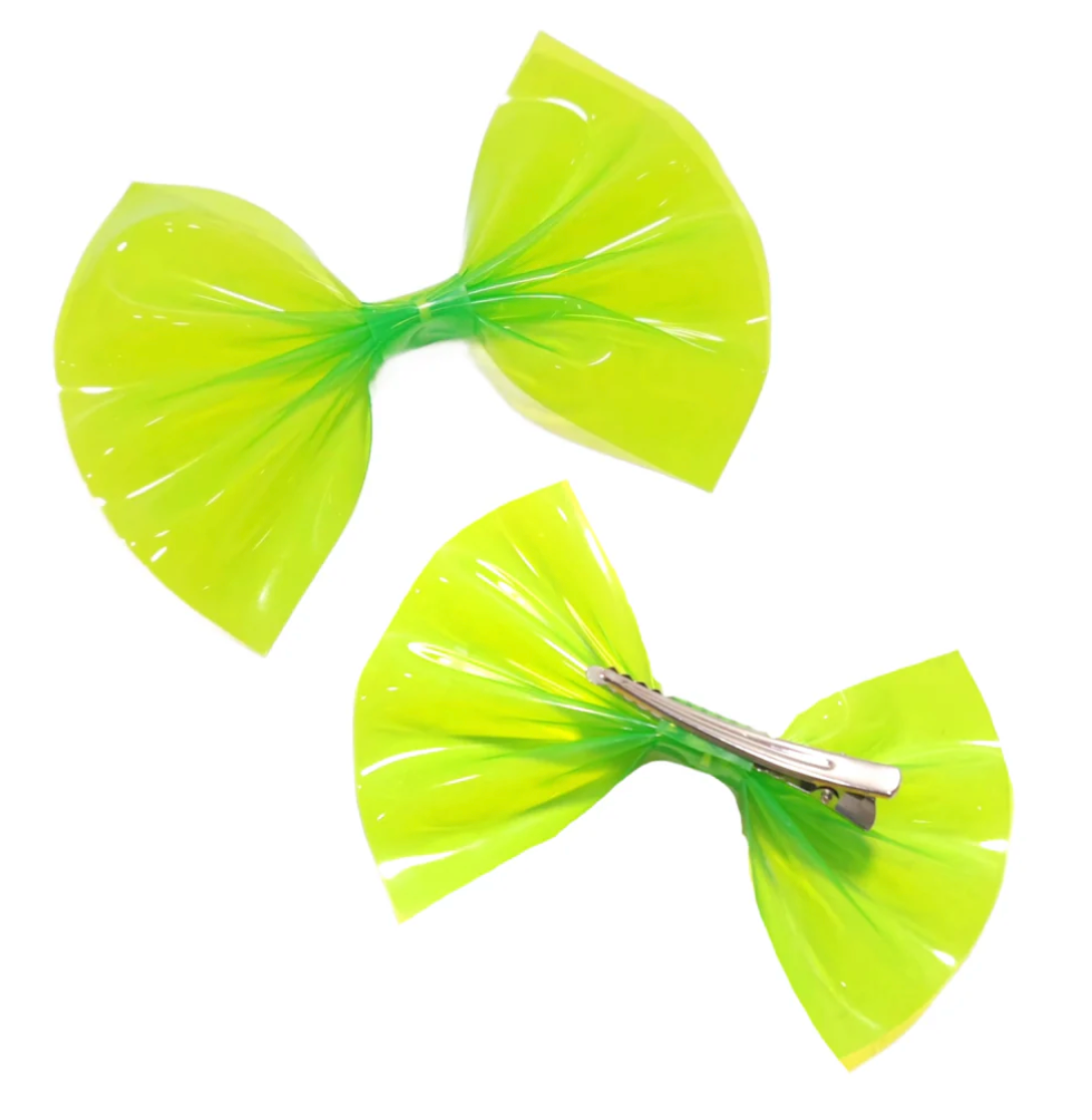 Blue Jelly Pinch Pool Bow