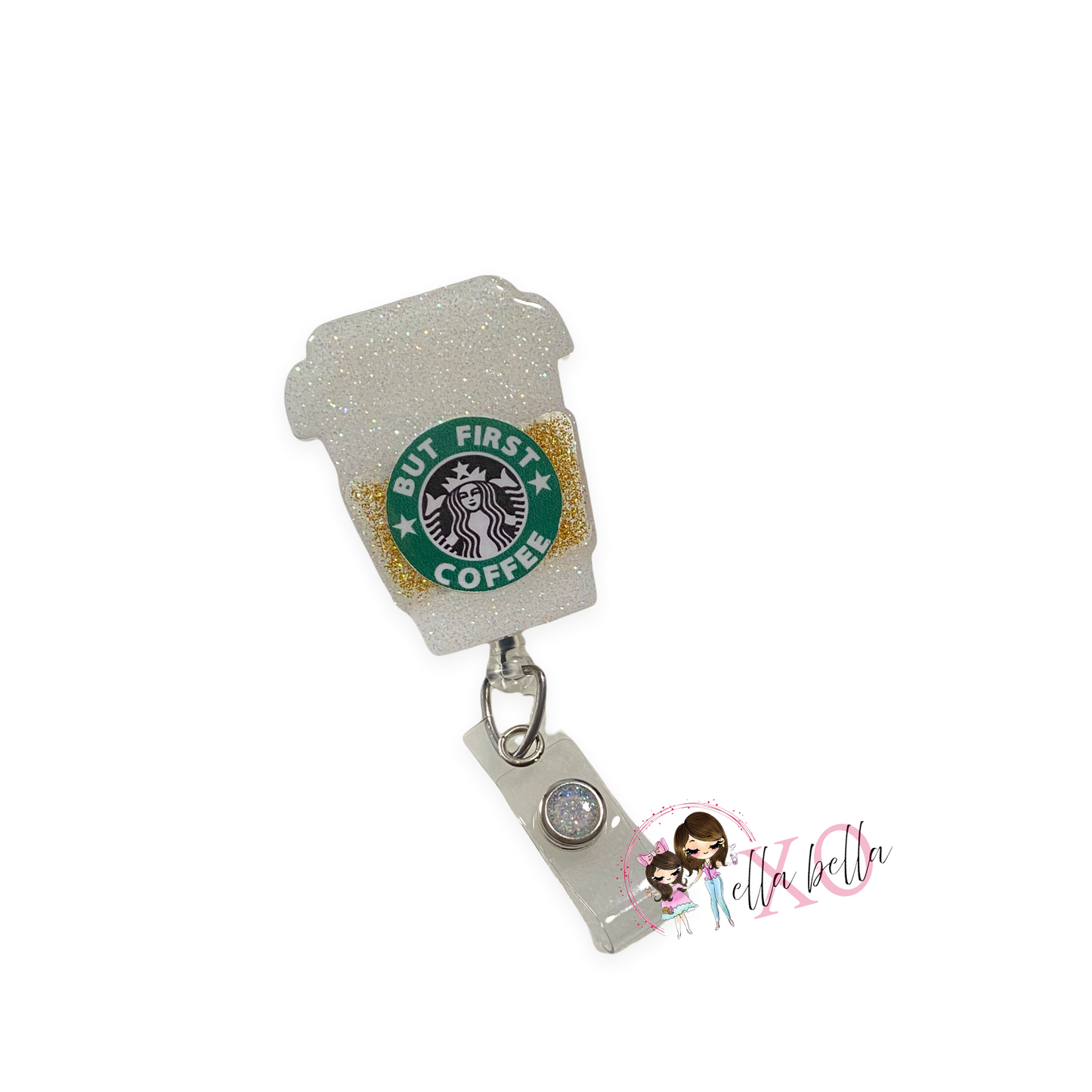 Coffee Sbux Inspired Badge Reel