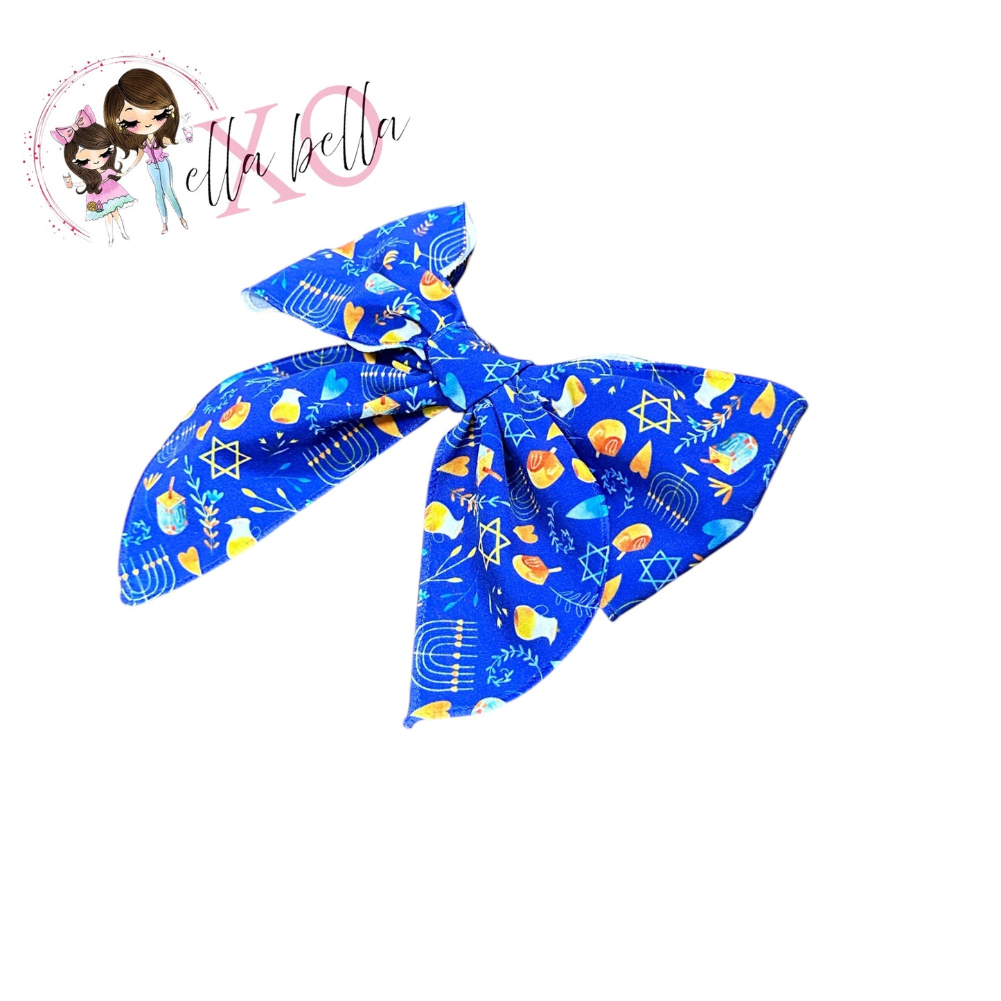 Hanukkah Hair Bow