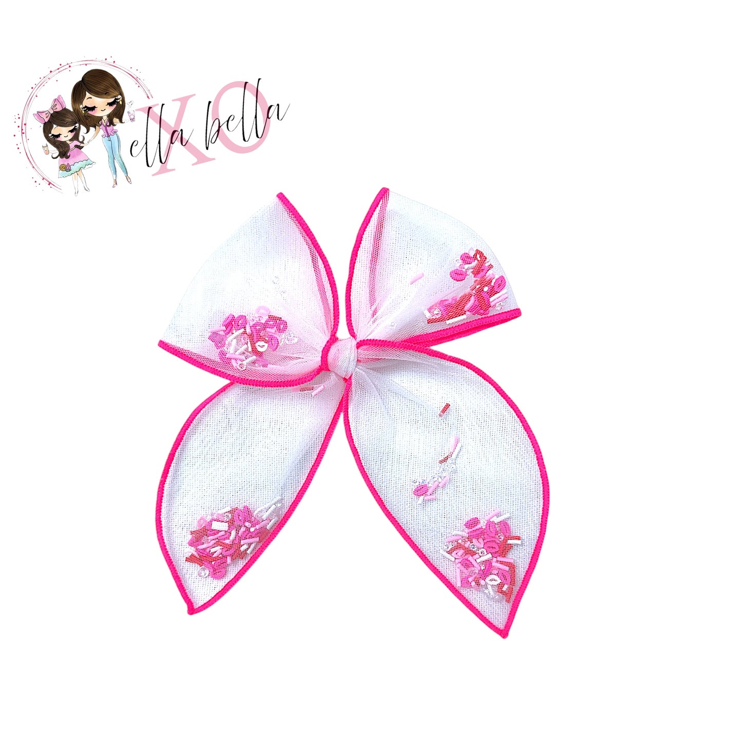 Pink Valentine Shaker Bow