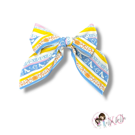 Glass Slippers Stripes Bow