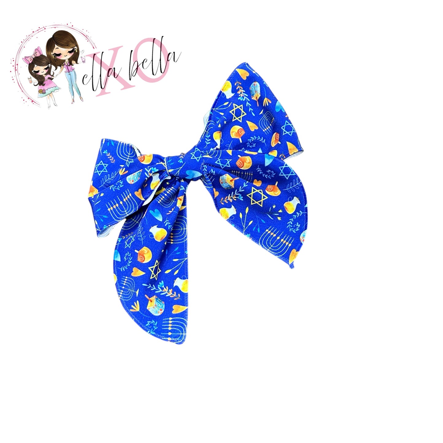 Hanukkah Hair Bow