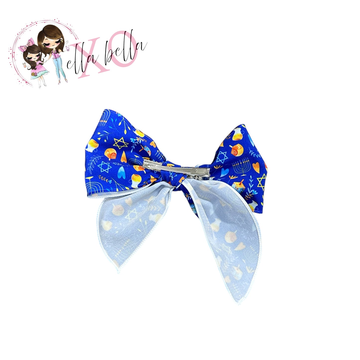 Hanukkah Hair Bow