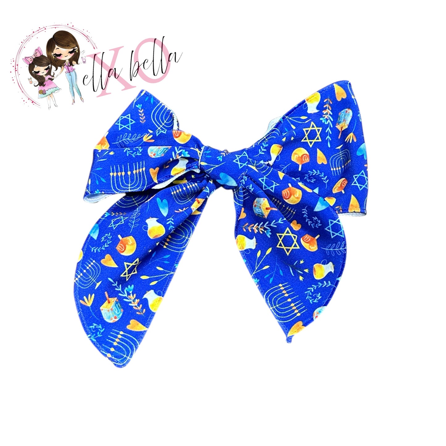 Hanukkah Hair Bow