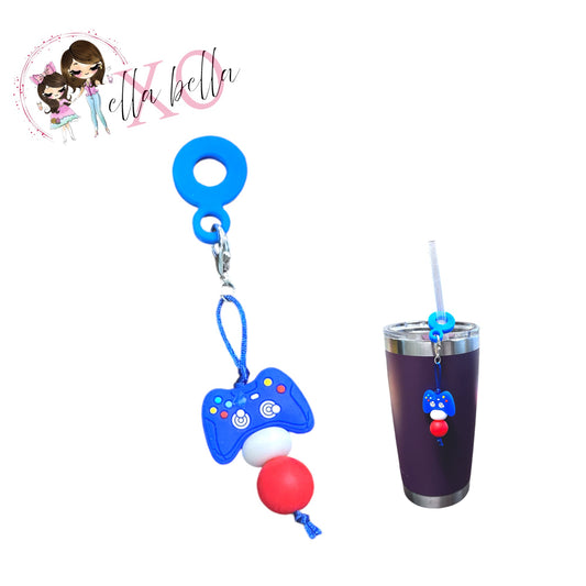 Gamer Straw Charm