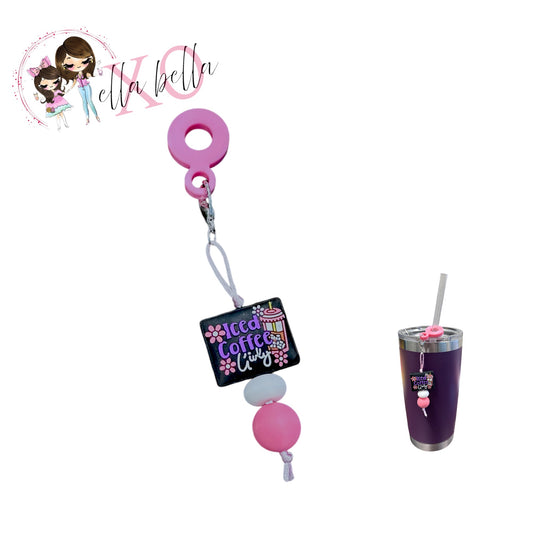 Iced Coffee Straw Charm