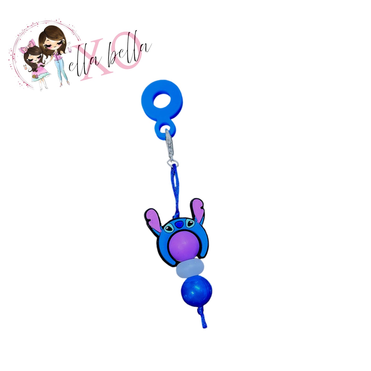 Alien Stitch Inspired Straw Charm