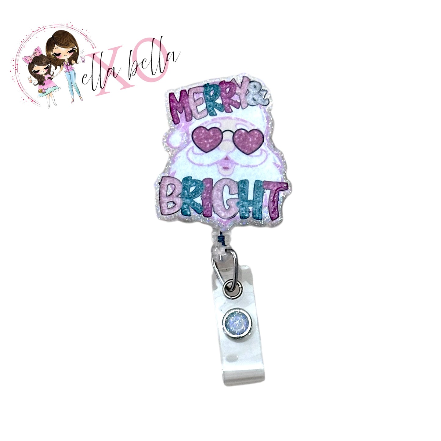 Merry & Bright Santa Badge Reel