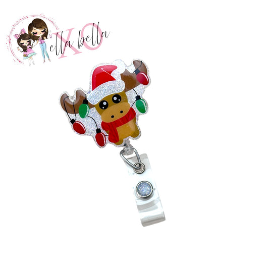 Reindeer Lights Badge Reel