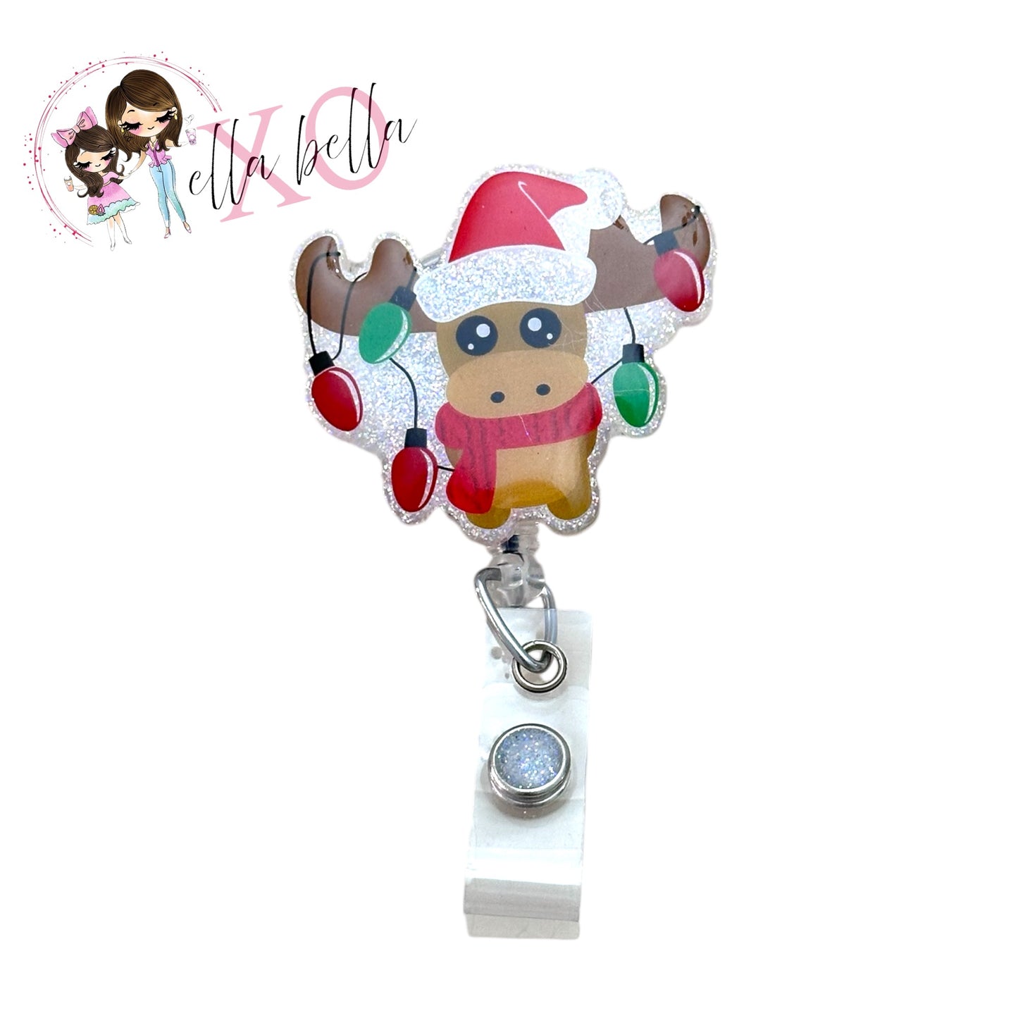 Reindeer Lights Badge Reel