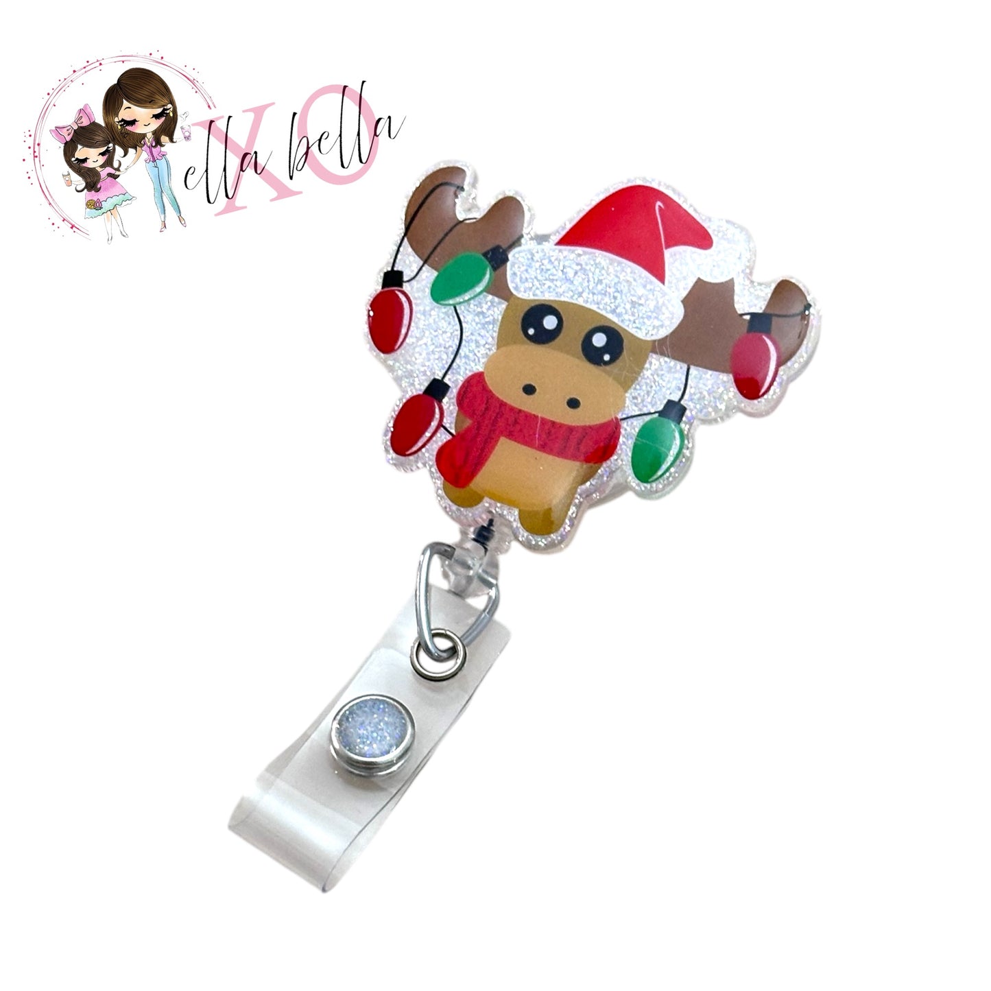 Reindeer Lights Badge Reel