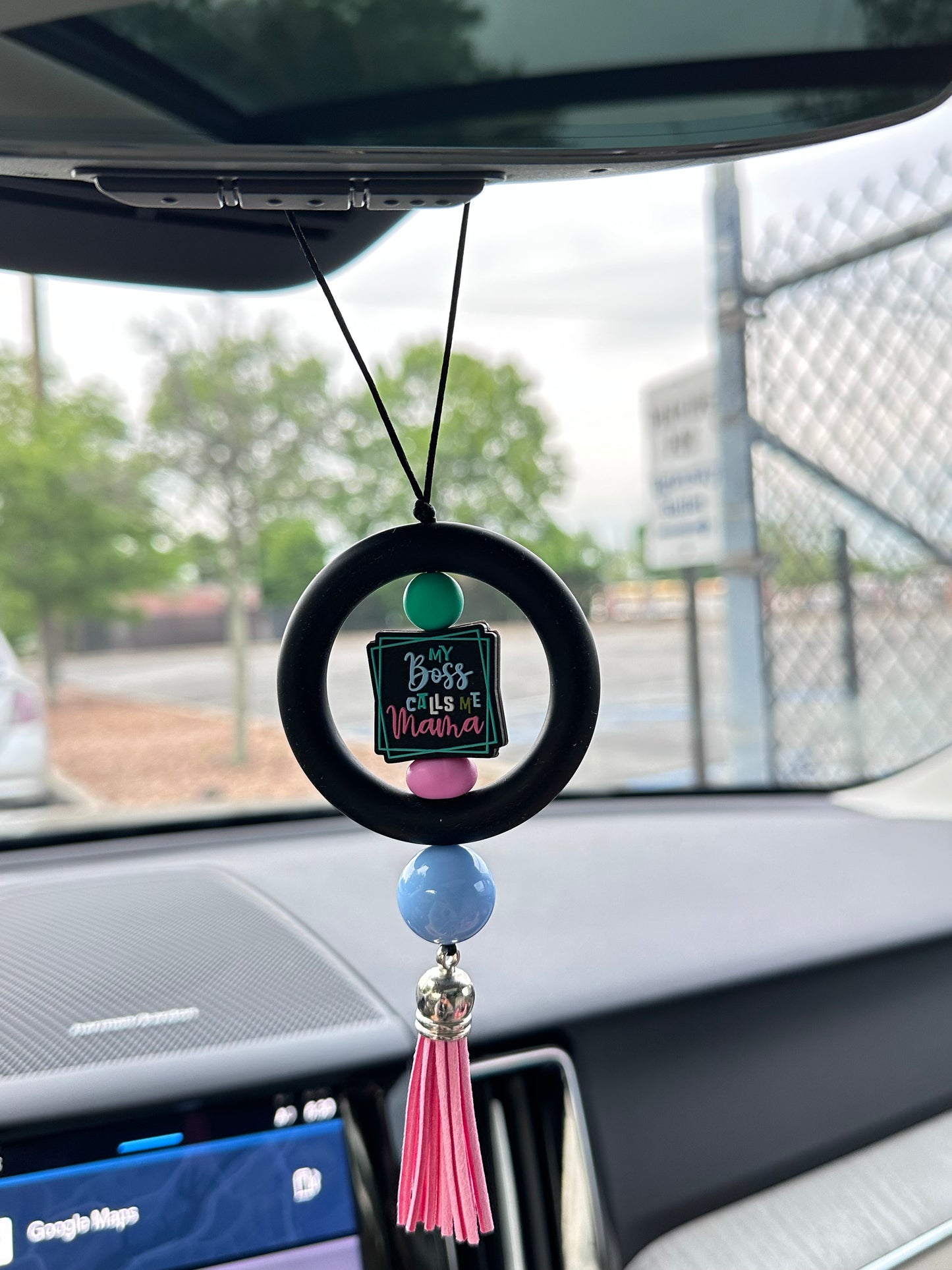 My Boss Calls Me Mama Car Charm