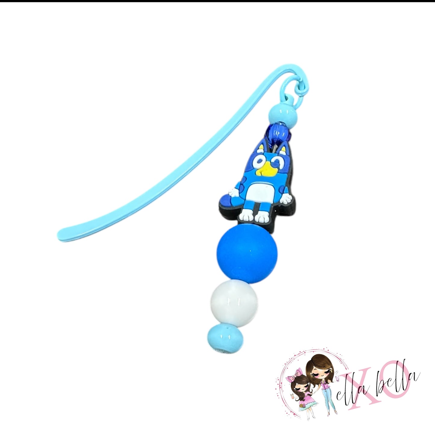 Bookmark Beaded - Blue Dog