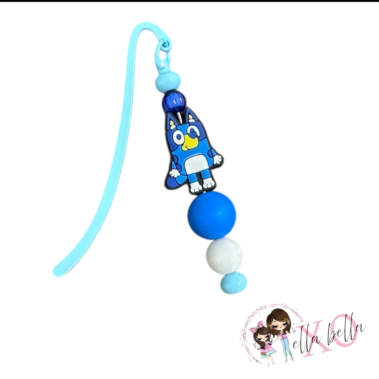 Bookmark Beaded - Blue Dog