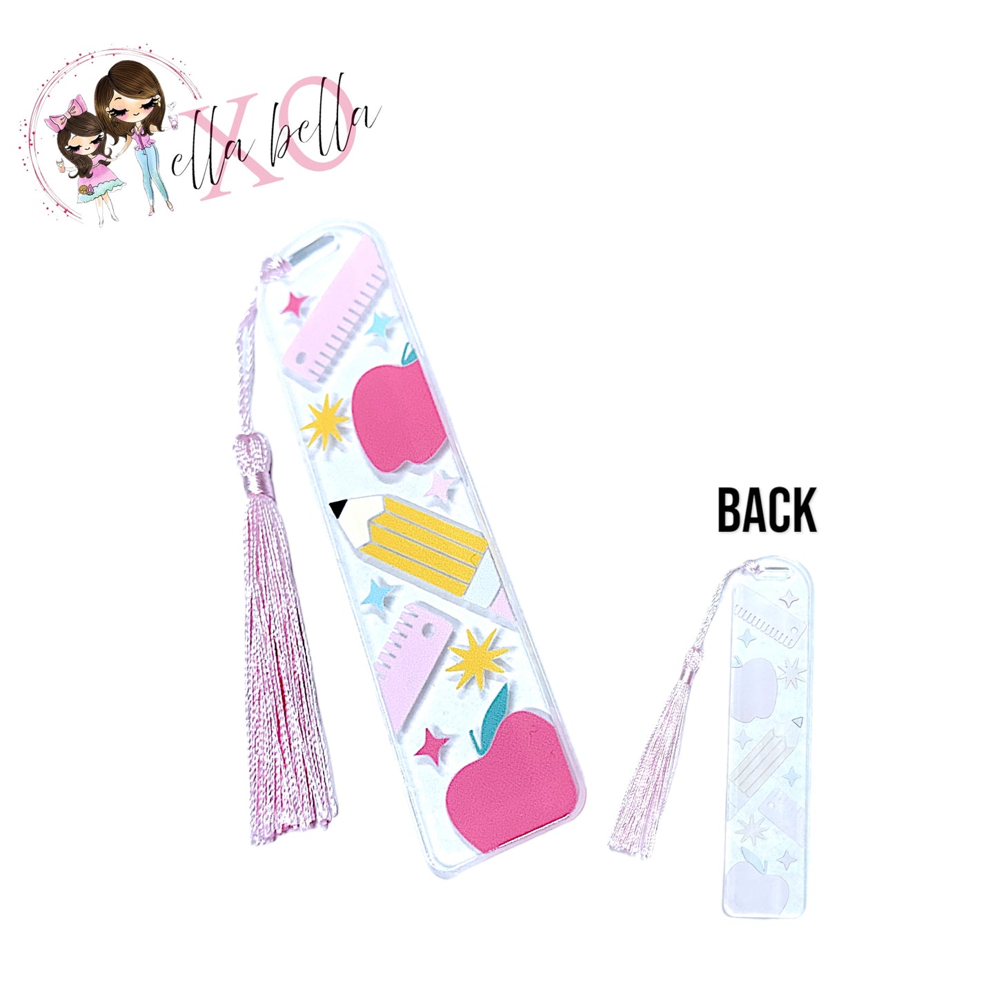 Bookmark Acrylic - Pink Ruler