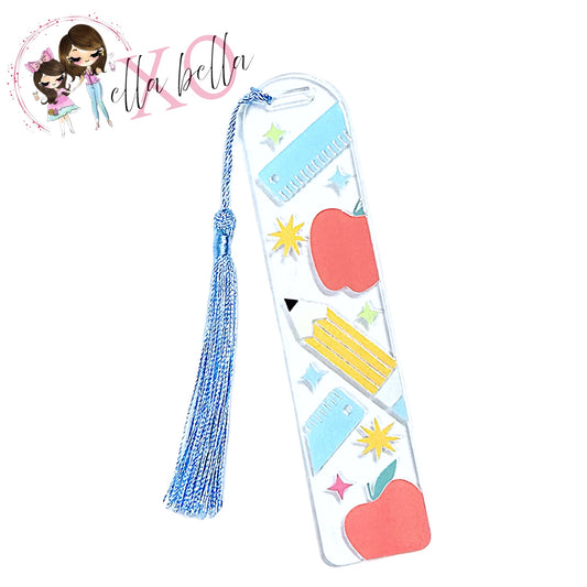 Bookmark Acrylic - Blue Ruler