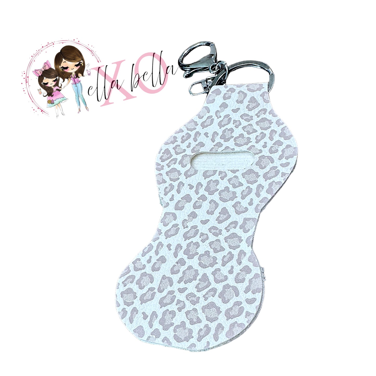 Lip Balm Holder White Leopard