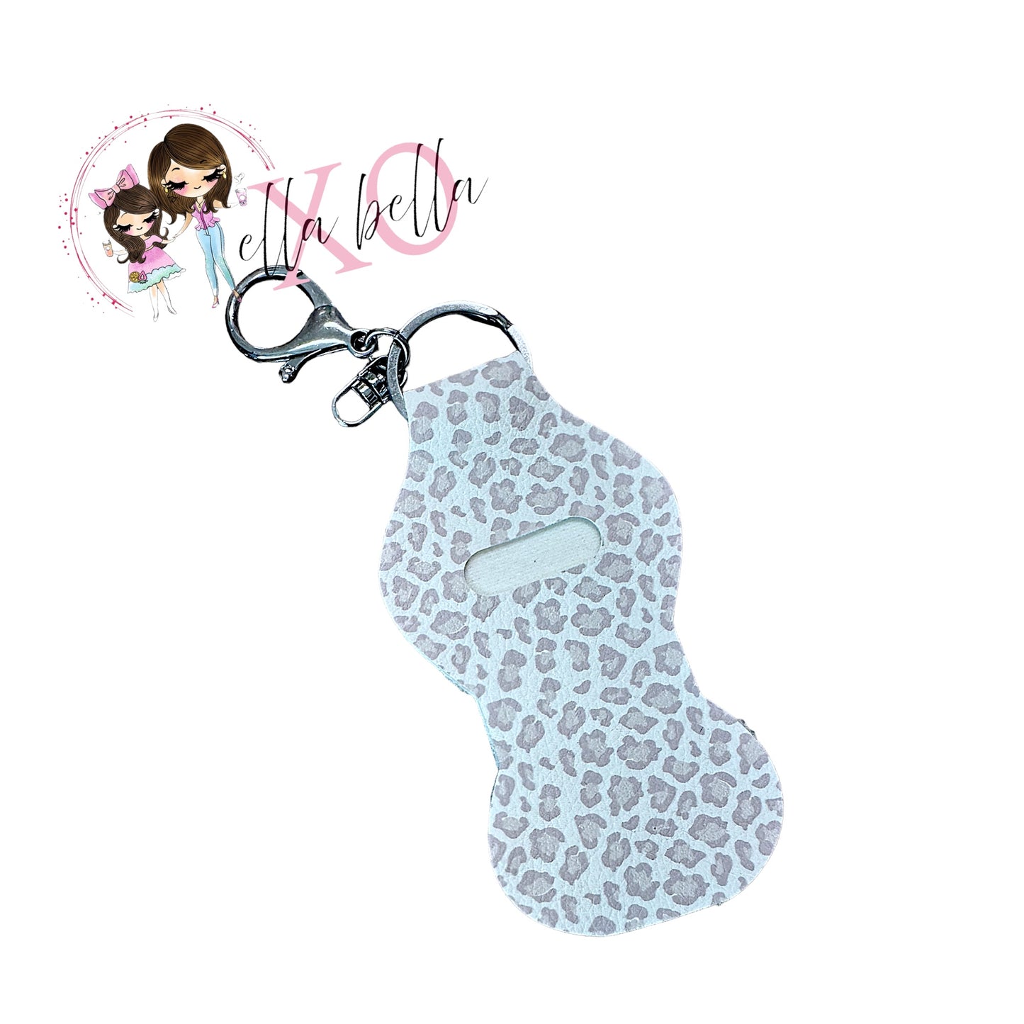 Lip Balm Holder White Leopard