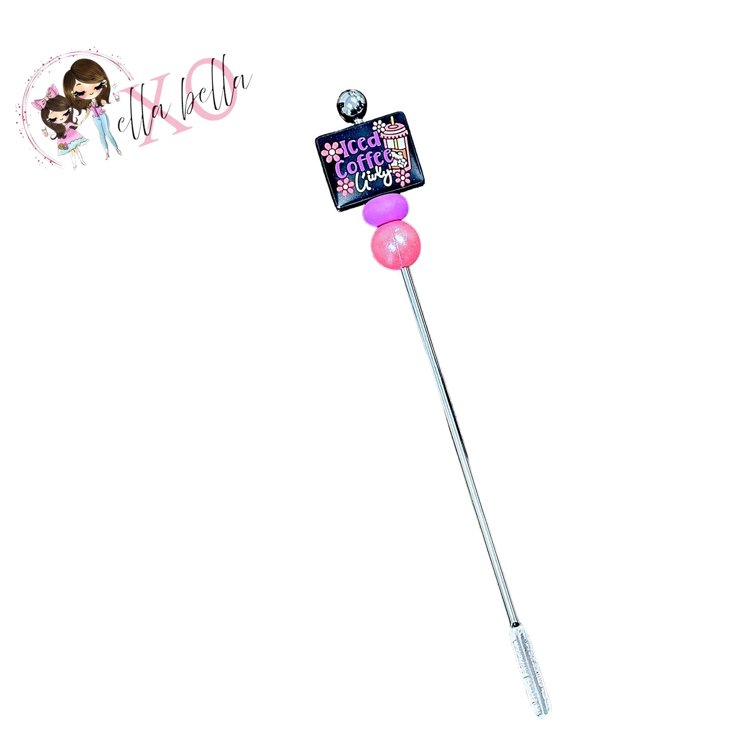 Iced Coffee Girly Drink Stirrer