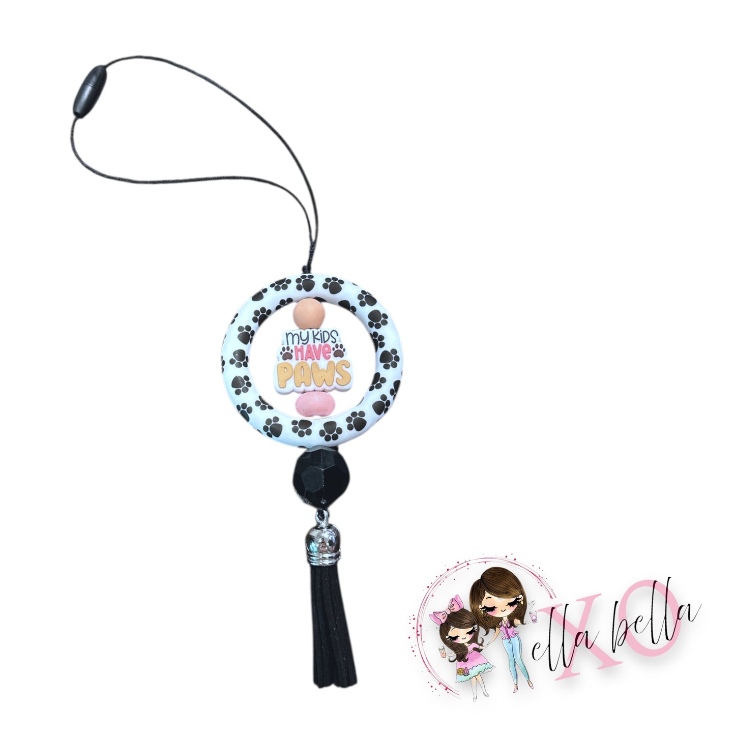 My Kids Have Paws Car Charm