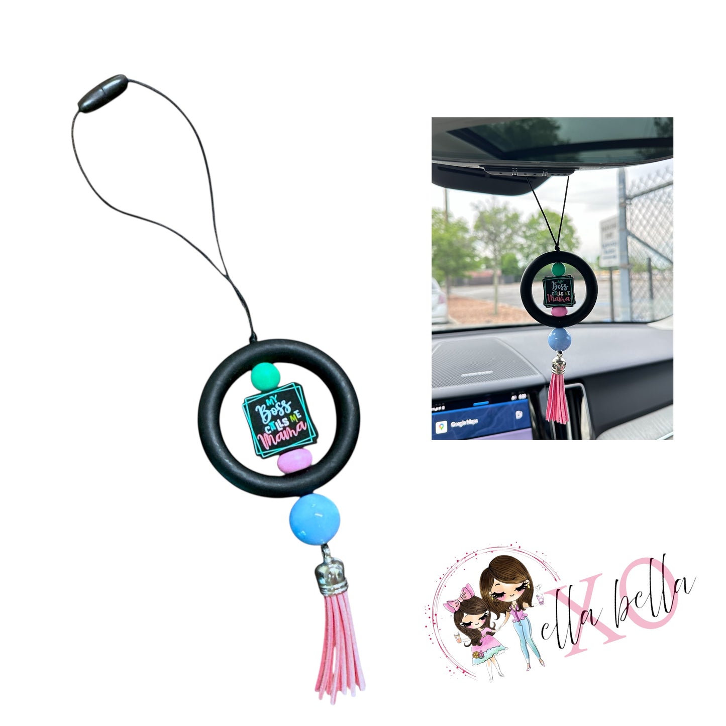 My Boss Calls Me Mama Car Charm